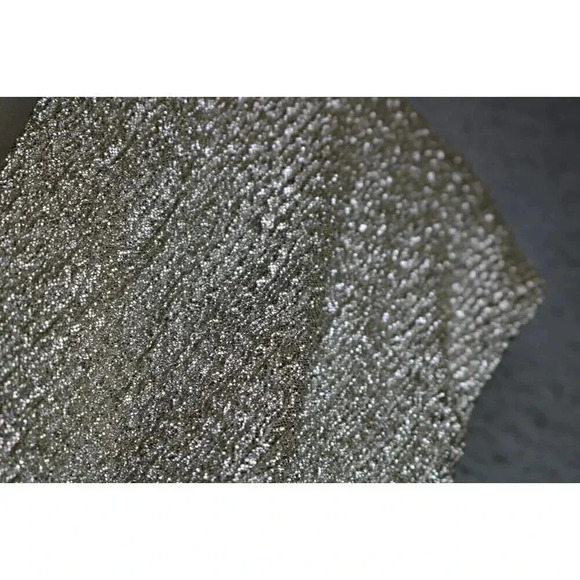 Chaps Metallic Gold Side Rouched Dress-Size 16-Shimmery-Evening-Lined - Picture 7 of 10